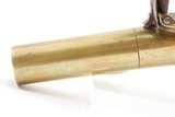 ALL-BRASS BRITISH Antique BOXLOCK Pistol by THOMAS ARCHER .44 cal Flintlock With Inscribed SILVER ESCUTCHEON - 5 of 16