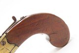 ALL-BRASS BRITISH Antique BOXLOCK Pistol by THOMAS ARCHER .44 cal Flintlock With Inscribed SILVER ESCUTCHEON - 3 of 16