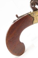 ALL-BRASS BRITISH Antique BOXLOCK Pistol by THOMAS ARCHER .44 cal Flintlock With Inscribed SILVER ESCUTCHEON - 14 of 16