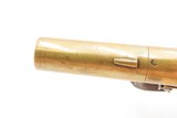ALL-BRASS BRITISH Antique BOXLOCK Pistol by THOMAS ARCHER .44 cal Flintlock With Inscribed SILVER ESCUTCHEON - 12 of 16