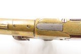 ALL-BRASS BRITISH Antique BOXLOCK Pistol by THOMAS ARCHER .44 cal Flintlock With Inscribed SILVER ESCUTCHEON - 11 of 16