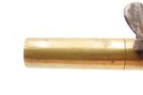 ALL-BRASS BRITISH Antique BOXLOCK Pistol by THOMAS ARCHER .44 cal Flintlock With Inscribed SILVER ESCUTCHEON - 8 of 16