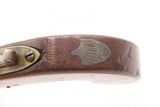 ALL-BRASS BRITISH Antique BOXLOCK Pistol by THOMAS ARCHER .44 cal Flintlock With Inscribed SILVER ESCUTCHEON - 6 of 16