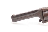 PostCIVIL WAR Antique CONNECTICUT ARMS CO Pocket Model Revolver .28 CUPFIRE Rare and Unique Cartridge Design - 5 of 17