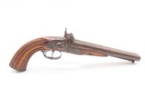 Antique HOWDAH Pistol by BORDONI DOUBLE BARREL .58 Percussion BRESCIA ITALY LARGE SxS FIGHTING SIDEARM - 14 of 19