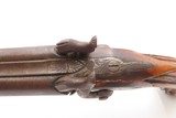 Antique HOWDAH Pistol by BORDONI DOUBLE BARREL .58 Percussion BRESCIA ITALY LARGE SxS FIGHTING SIDEARM - 8 of 19