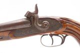 Antique HOWDAH Pistol by BORDONI DOUBLE BARREL .58 Percussion BRESCIA ITALY LARGE SxS FIGHTING SIDEARM - 4 of 19