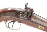 19th Century European HOWDAH Pistol DAMASCUS SxS BARRELS .65 Percussion
Side by Side Large Bore Sidearm - 15 of 16