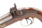 19th Century European HOWDAH Pistol DAMASCUS SxS BARRELS .65 Percussion
Side by Side Large Bore Sidearm - 4 of 16