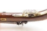 19th Century European HOWDAH Pistol DAMASCUS SxS BARRELS .65 Percussion
Side by Side Large Bore Sidearm - 11 of 16