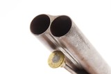19th Century European HOWDAH Pistol DAMASCUS SxS BARRELS .65 Percussion
Side by Side Large Bore Sidearm - 9 of 16