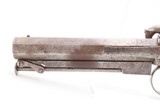 British ENGRAVED Antique BOXLOCK .54 Percussion POCKET Pistol “MANSTOPPER” BIRMINGHAM PROOFED Mid-1800s SELF DEFENSE Pistol - 18 of 18