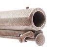 British ENGRAVED Antique BOXLOCK .54 Percussion POCKET Pistol “MANSTOPPER” BIRMINGHAM PROOFED Mid-1800s SELF DEFENSE Pistol - 6 of 18