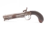 British ENGRAVED Antique BOXLOCK .54 Percussion POCKET Pistol “MANSTOPPER” BIRMINGHAM PROOFED Mid-1800s SELF DEFENSE Pistol - 15 of 18