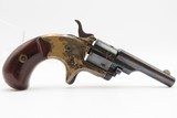 FINE 1876 mfr. Antique COLT OPEN TOP POCKET Revolver .22 Short Black Powder Colt’s Answer to Smith & Wesson’s No. 1 Revolver - 2 of 19