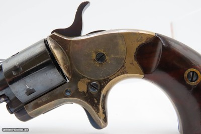 FINE 1876 mfr. Antique COLT OPEN TOP POCKET Revolver .22 Short Black Powder Colt’s Answer to Smith & Wesson’s No. 1 Revolver - Image 16 of 19