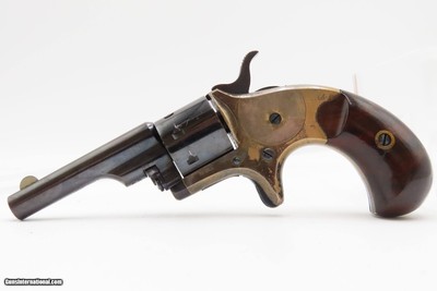 FINE 1876 mfr. Antique COLT OPEN TOP POCKET Revolver .22 Short Black Powder Colt’s Answer to Smith & Wesson’s No. 1 Revolver - Image 14 of 19