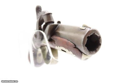 GERMAN SILVER Antique C. CURRY Agent DERINGER .44 Percussion POCKET PistolInfamous POCKET Pistol that Assassinated LINCOLN - Image 10 of 11