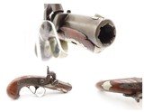 GERMAN SILVER Antique C. CURRY Agent DERINGER .44 Percussion POCKET Pistol
Infamous POCKET Pistol that Assassinated LINCOLN