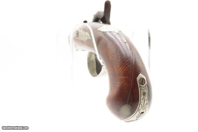 GERMAN SILVER Antique C. CURRY Agent DERINGER .44 Percussion POCKET PistolInfamous POCKET Pistol that Assassinated LINCOLN - Image 11 of 11