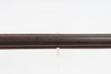 Antique R & WC BIDDLE Percussion FULL STOCK Percussion BRASS INLAID Shotgun Engraved LONG BARRELED Single Barrel Fowling Gun - 18 of 25