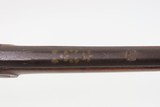 Antique R & WC BIDDLE Percussion FULL STOCK Percussion BRASS INLAID Shotgun Engraved LONG BARRELED Single Barrel Fowling Gun - 20 of 25