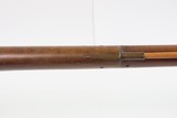 Antique R & WC BIDDLE Percussion FULL STOCK Percussion BRASS INLAID Shotgun Engraved LONG BARRELED Single Barrel Fowling Gun - 13 of 25