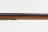 Antique R & WC BIDDLE Percussion FULL STOCK Percussion BRASS INLAID Shotgun Engraved LONG BARRELED Single Barrel Fowling Gun - 5 of 25