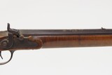 Antique R & WC BIDDLE Percussion FULL STOCK Percussion BRASS INLAID Shotgun Engraved LONG BARRELED Single Barrel Fowling Gun - 6 of 25