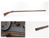 Antique R & WC BIDDLE Percussion FULL STOCK Percussion BRASS INLAID Shotgun Engraved LONG BARRELED Single Barrel Fowling Gun
