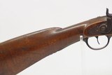 Antique R & WC BIDDLE Percussion FULL STOCK Percussion BRASS INLAID Shotgun Engraved LONG BARRELED Single Barrel Fowling Gun - 7 of 25