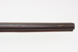 Antique R & WC BIDDLE Percussion FULL STOCK Percussion BRASS INLAID Shotgun Engraved LONG BARRELED Single Barrel Fowling Gun - 16 of 25