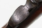 ENGRAVED Antique F. BAUERNFEIND GERMAN Side by Side Combination CAPE GUN
With CHECKERED STOCK and GAME SCENE ENGRAVINGS - 12 of 25