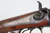 ENGRAVED Antique F. BAUERNFEIND GERMAN Side by Side Combination CAPE GUN
With CHECKERED STOCK and GAME SCENE ENGRAVINGS - 7 of 25