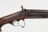 ENGRAVED Antique F. BAUERNFEIND GERMAN Side by Side Combination CAPE GUN
With CHECKERED STOCK and GAME SCENE ENGRAVINGS - 5 of 25