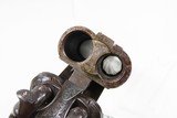 ENGRAVED Antique F. BAUERNFEIND GERMAN Side by Side Combination CAPE GUN
With CHECKERED STOCK and GAME SCENE ENGRAVINGS - 20 of 25