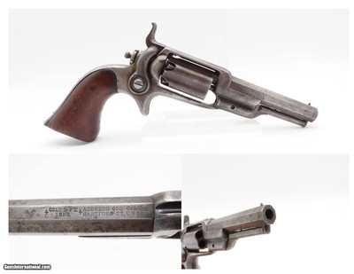 1861 mfg. Antique CIVIL WAR Era COLT M1855 ROOT Sidehammer POCKET Revolver
PERCUSSION .28 Caliber SELF DEFENSE Revolver