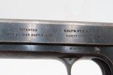 Fine 1921 mfg COLT M1903 POCKET HAMMER .38 ACP Semi-Auto DEFENSE Pistol C&R Classic from the Jazz Age, designed for Discreet Protection and Concealmen - 17 of 19