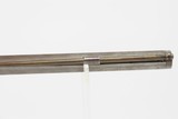 1850-60s Antique J. BARNES Back Action PERCUSSION Half Stock SPORTING Rifle With CHECKERED WRIST and GERMAN SILVER MOUNTS - 9 of 25