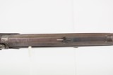 1850-60s Antique J. BARNES Back Action PERCUSSION Half Stock SPORTING Rifle With CHECKERED WRIST and GERMAN SILVER MOUNTS - 16 of 25