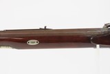 1850-60s Antique J. BARNES Back Action PERCUSSION Half Stock SPORTING Rifle With CHECKERED WRIST and GERMAN SILVER MOUNTS - 23 of 25