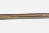 1850-60s Antique J. BARNES Back Action PERCUSSION Half Stock SPORTING Rifle With CHECKERED WRIST and GERMAN SILVER MOUNTS - 10 of 25