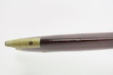 1850-60s Antique J. BARNES Back Action PERCUSSION Half Stock SPORTING Rifle With CHECKERED WRIST and GERMAN SILVER MOUNTS - 18 of 25