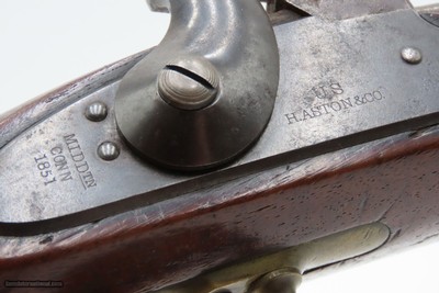 Antique HENRY ASTON & Co. U.S. Contract M1842 .54 Smoothbore Pistol DRAGOON 1851 Dated Percussion U.S. MILITARY Contract Pistol - Image 6 of 19