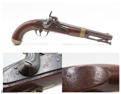Antique HENRY ASTON & Co. U.S. Contract M1842 .54 Smoothbore Pistol DRAGOON 1851 Dated Percussion U.S. MILITARY Contract Pistol