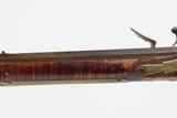 Antique “POOR BOY” Full-Stock .38 FLINTLOCK American FRONTIER Long Rifle
ENGRAVED Kentucky Style Smoothbore HOMESTEAD Rifle - 24 of 25
