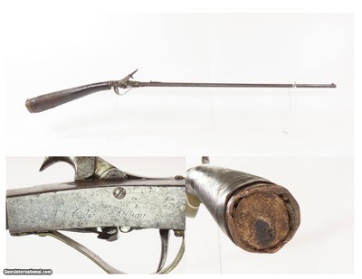 GERMANIC Antique J.H. COSTER “WIND GUN” 19th Century STOCK RESERVOIR 10.5mm Early Air Powered Smoothbore