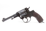 RUSSIAN Pre-WORLD WAR II Soviet NAGANT M1895 TULA Arsenal 7.62mm w/HOLSTER
Revolver w/SOVIET MINISTRY of DEFENSE “MO/51” Mark - 12 of 16