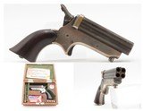 Cased CIVIL WAR Antique C. SHARPS .22 PEPPERBOX Wild West RIVERBOAT GAMBLER