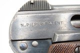 1920 mfg. Austrian STEYR PIEPER M1909/13I 7.65mm SEMI-AUTOMATIC Pistol C&R
With a Production Run Between 1919 to 1922 in Austria - 7 of 21